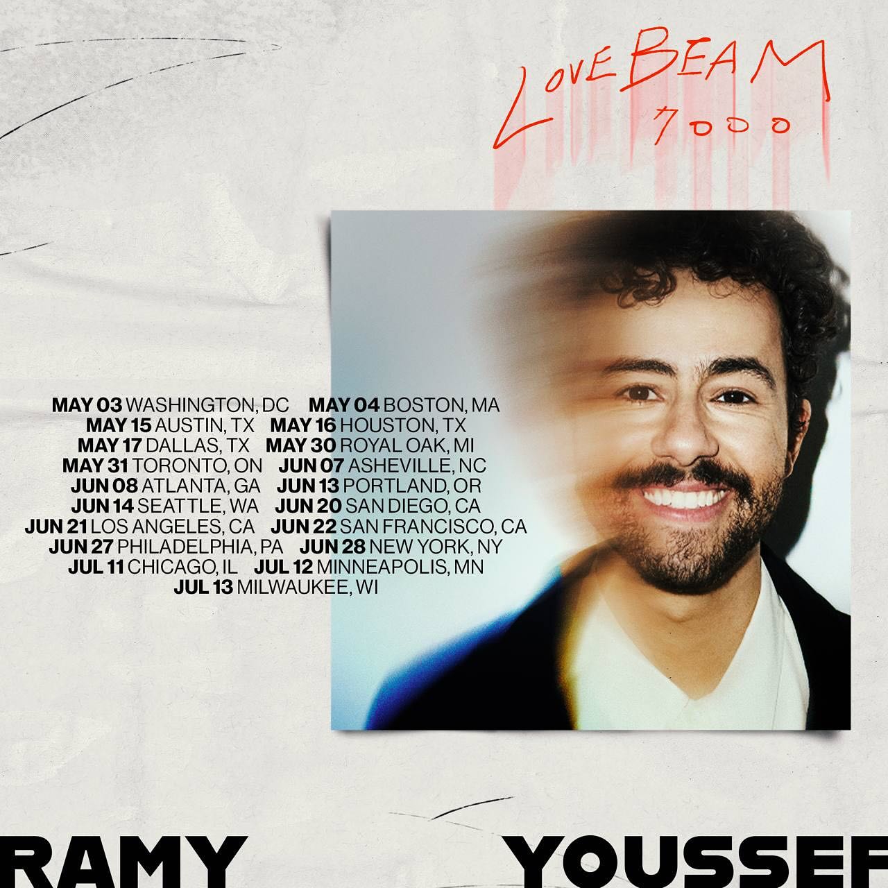 Ramy Youssef LOVE BEAM 7000 Tour Poster 2025